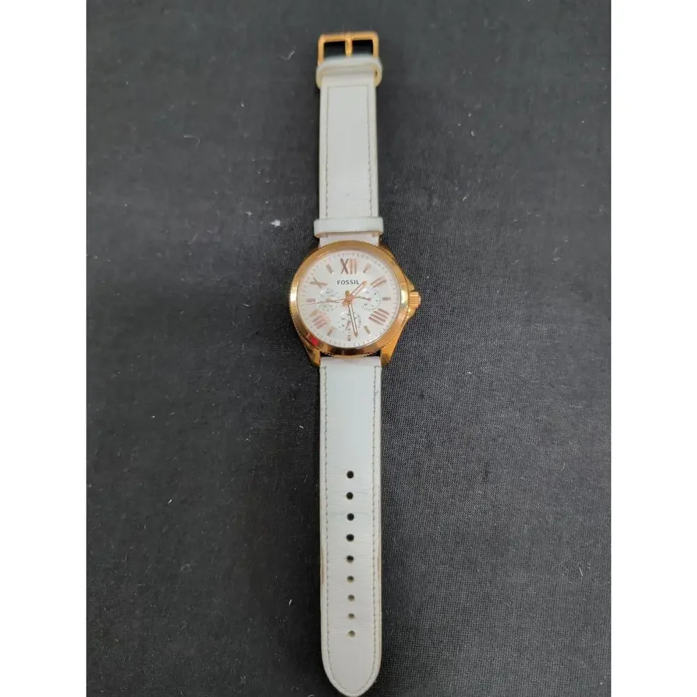 Women's Fossil Cecile AM4486 40mm Dial New Battery Runs Perfect 7.25
